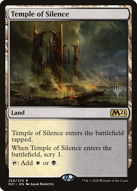 Temple of Silence, Magic card PM21 255p — Core Set 2021 Promos set