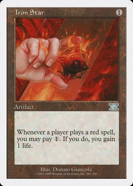 Iron Star, Magic card 6ED 291 — Classic Sixth Edition set