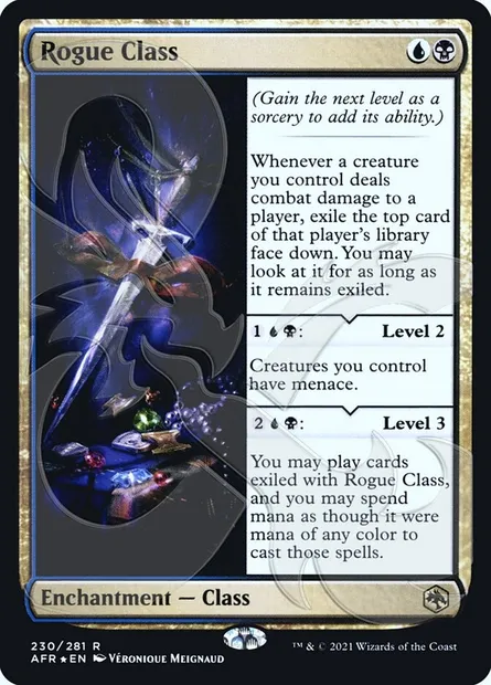 Classe : roublard, carte Magic PAFR 230a — extension Adventures in the Forgotten Realms Promos