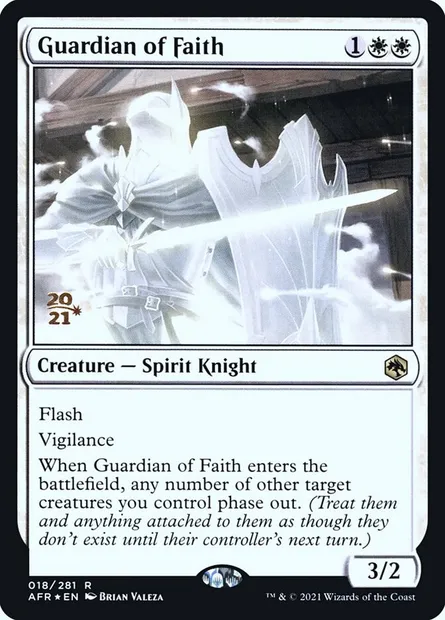 Guardian of Faith, Magic card PAFR 18s — Adventures in the Forgotten Realms Promos set