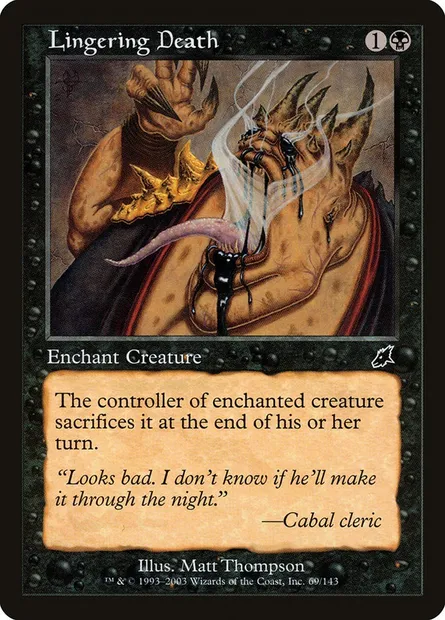 Lingering Death, Magic card SCG 69 — Scourge set