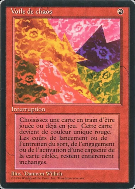 Chaoslace, Magic card FBB 141 — Foreign Black Border set