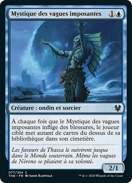 Mystique des vagues imposantes, carte Magic THB 77 — extension Theros Beyond Death
