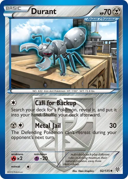 Durant, Pokémon card PLS 92 — Plasma Storm set