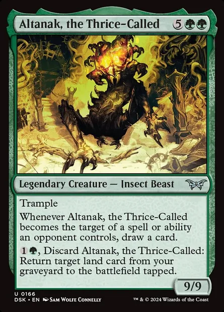 Altanak, the Thrice-Called, Magic card DSK 166 — Duskmourn: House of Horror set