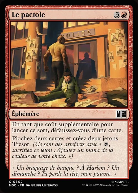 Le pactole, carte Magic MSC 802 — extension Marvel Super Heroes Commander