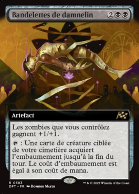 Bandelettes de damnelin, carte Magic DFT 383 — extension Aetherdrift