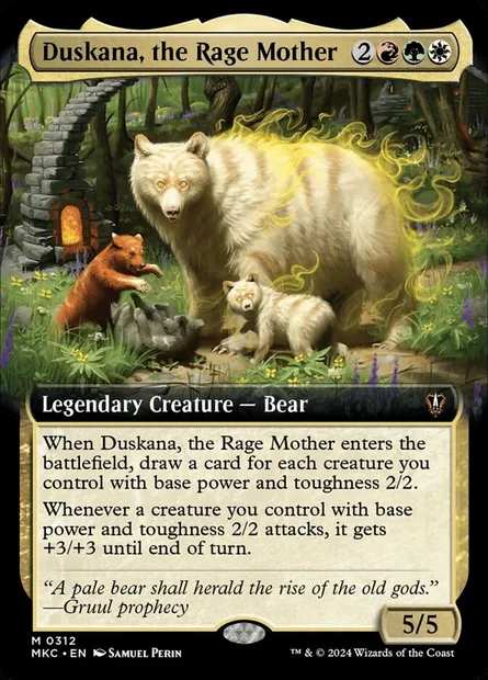 Duskana, the Rage Mother, Magic card MKC 312 — Murders at Karlov Manor Commander set