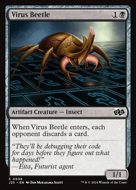 Virus Beetle, Magic card J25 509 — Foundations Jumpstart set