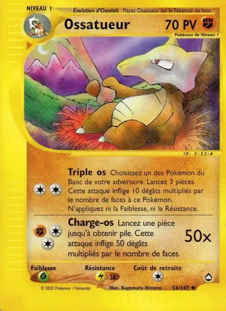 Ossatueur, carte Pokémon AQ 54 — extension Aquapolis