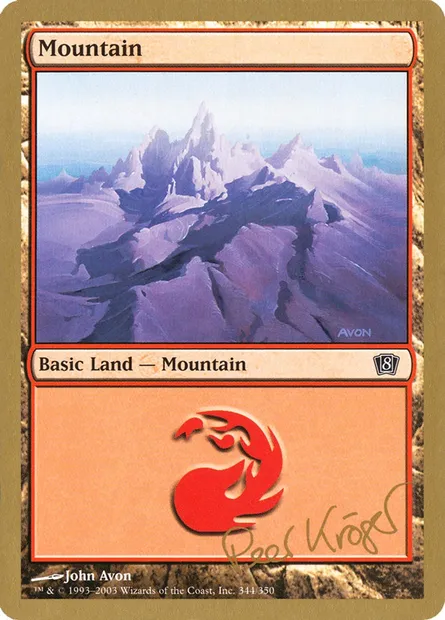 Montagne, carte Magic WC03 pk344 — extension World Championship Decks 2003