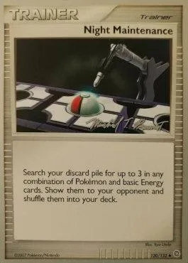 Night Maintenance, Pokémon card WCD10 120 — World Championship Decks 2010 set