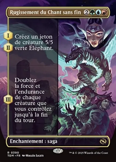 Rugissement du Chant sans fin, carte Magic TDM 390 — extension Tarkir: Dragonstorm