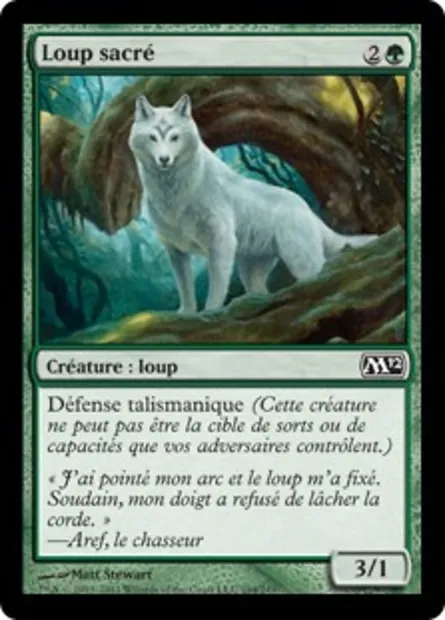 Loup sacré, carte Magic M12 194 — extension Magic 2012