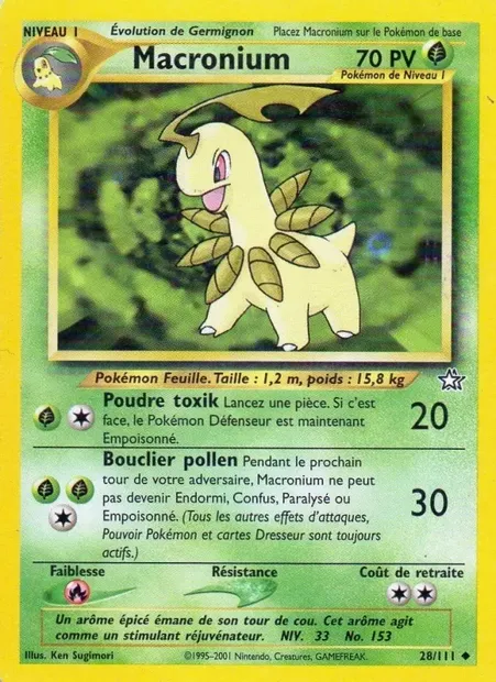 Macronium, carte Pokémon NG 28 — extension Neo Genesis