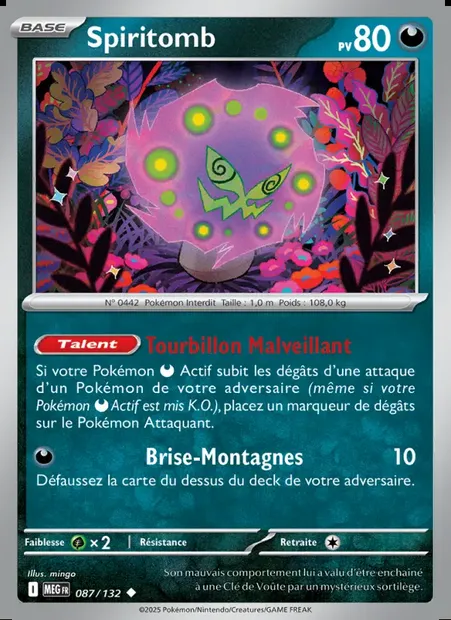 Spiritomb, carte Pokémon MEG 087 — extension Méga-Évolution
