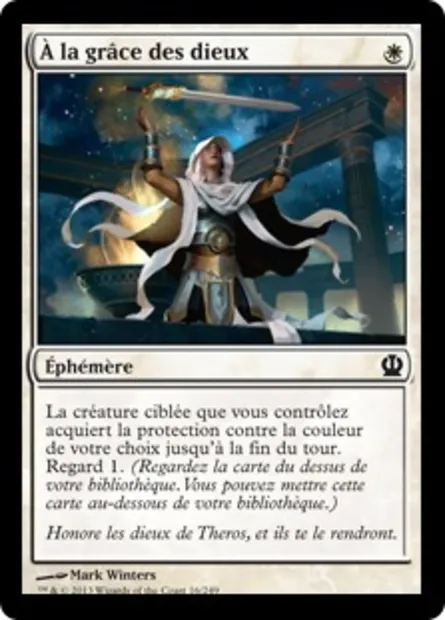 À la grâce des dieux, carte Magic THS 16 — extension Theros