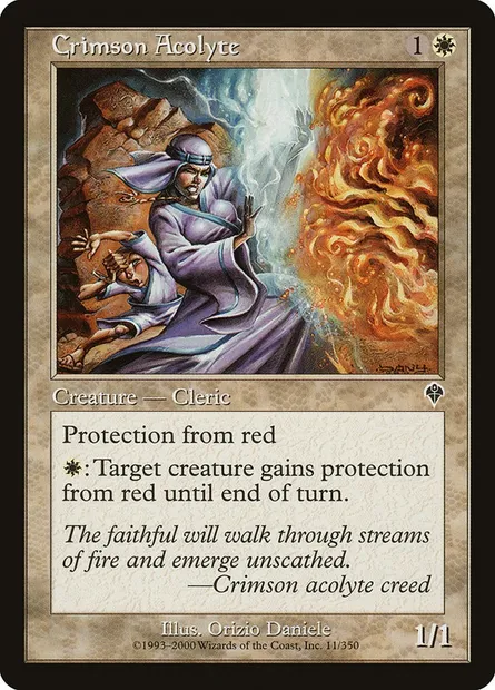 Acolyte pourpre, carte Magic INV 11 — extension Invasion