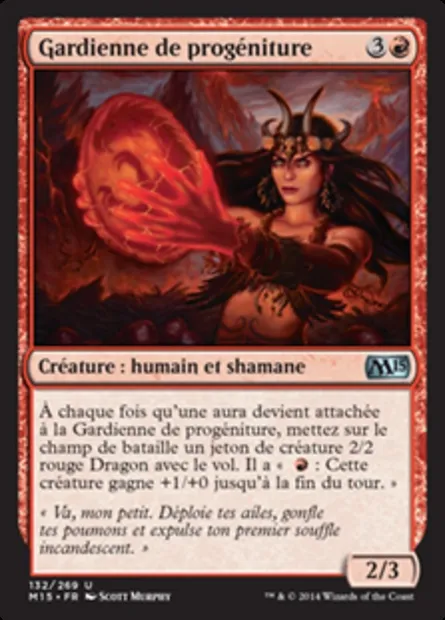 Gardienne de progéniture, carte Magic M15 132 — extension Magic 2015