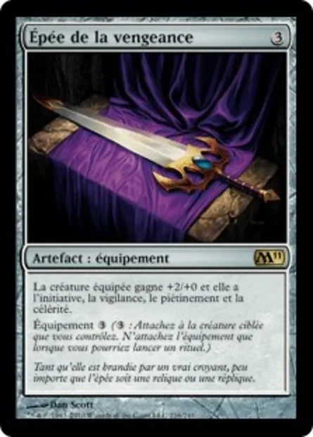Épée de la vengeance, carte Magic M11 216 — extension Magic 2011
