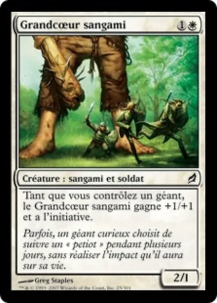 Grandcœur sangami, carte Magic LRW 25 — extension Lorwyn