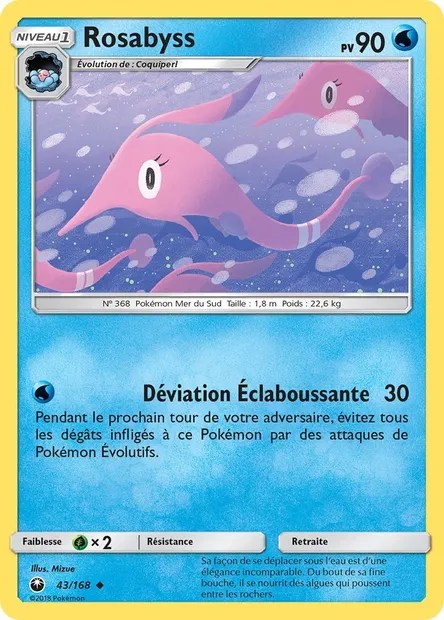 Rosabyss, carte Pokémon CES 43 — extension Tempête Céleste