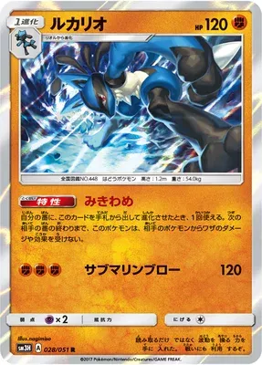 Lucario, Pokémon card SM3H 028 — Did You See the Fighting Rainbow set