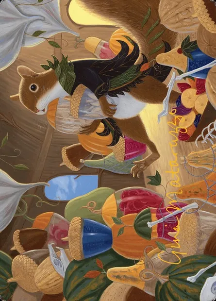 Stocking the Pantry // Stocking the Pantry, carte Magic ABLB 24 — extension Bloomburrow Art Series