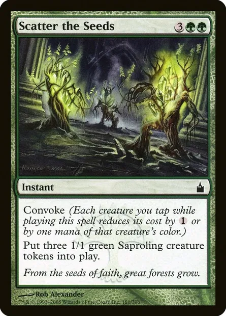 Scatter the Seeds, Magic card RAV 181 — Ravnica: City of Guilds set