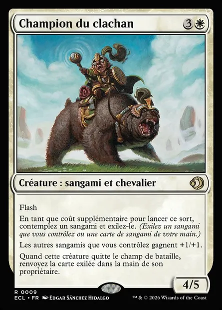 Champion du clachan, carte Magic ECL 9 — extension Lorwyn Eclipsed