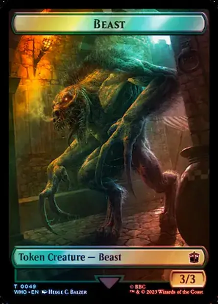Beast, carte Magic TWHO 49 — extension Doctor Who Tokens