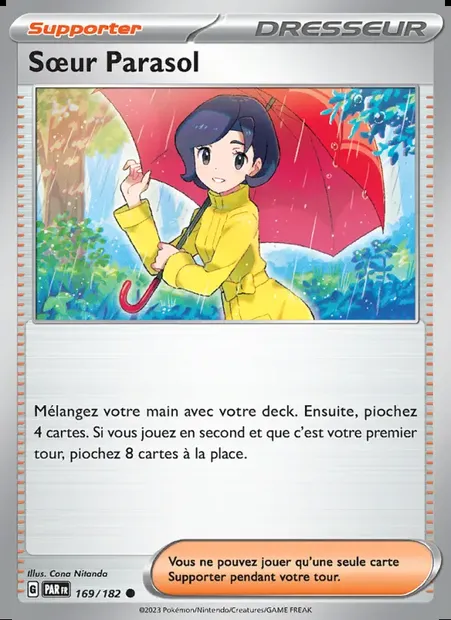 Sœur Parasol, carte Pokémon PAR 169 — extension Faille Paradoxe