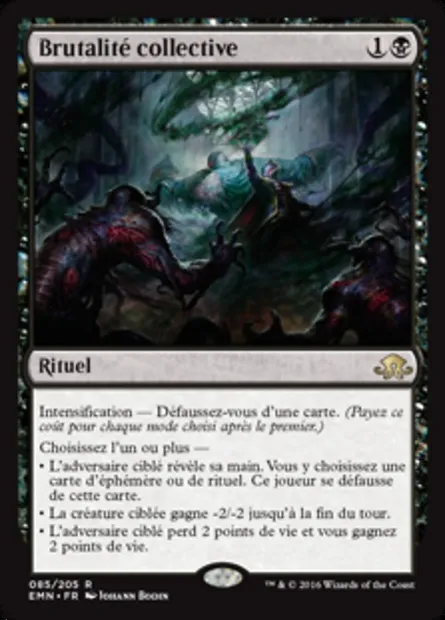 Brutalité collective, carte Magic EMN 85 — extension La lune hermétique