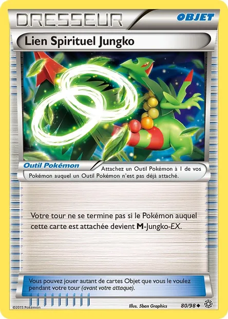 Lien Spirituel Jungko, carte Pokémon AOR 80 — extension Origines Antiques