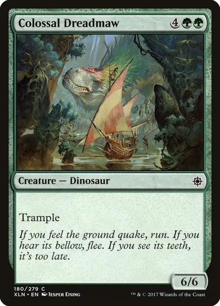 Colossal Dreadmaw, Magic card XLN 180 — Ixalan set