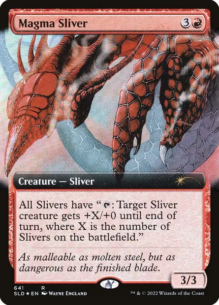 Magma Sliver, Magic card SLD 641 — Secret Lair Drop set