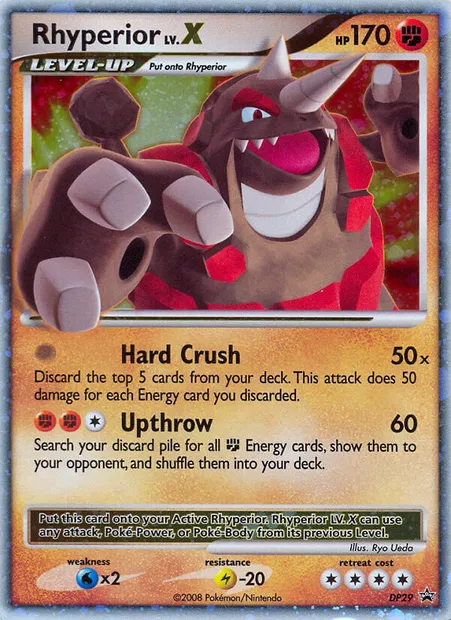Rhyperior, Pokémon card DP 29 — DP Black Star Promos set
