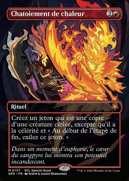 Chatoiement de chaleur, carte Magic SPG 137 — extension Special Guests
