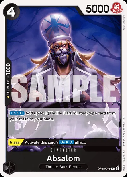 Absalom, One Piece card OP15-079 — ADVENTURE ON KAMI’S ISLAND set