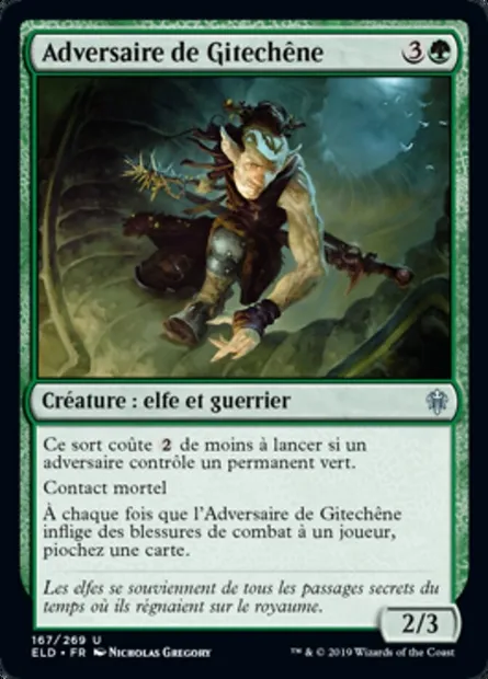 Adversaire de Gitechêne, carte Magic ELD 167 — extension Throne of Eldraine