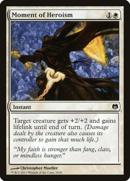 Moment of Heroism, Magic card DDL 25 — Duel Decks: Heroes vs. Monsters set