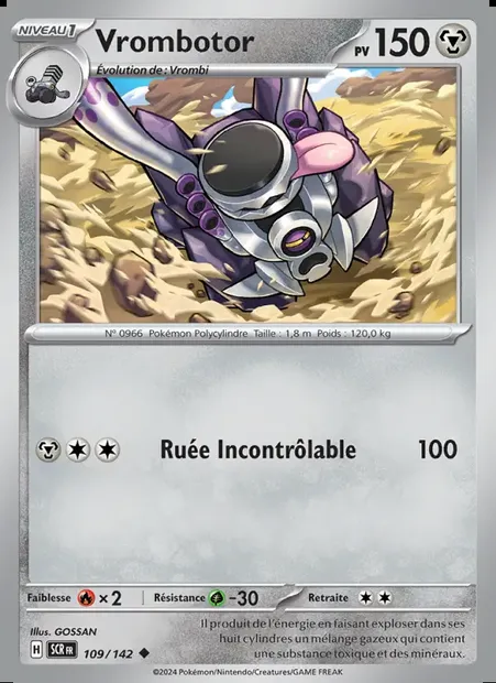 Vrombotor, carte Pokémon SCR 109 — extension Couronne Stellaire