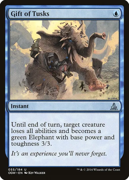 Gift of Tusks, Magic card OGW 55 — Oath of the Gatewatch set
