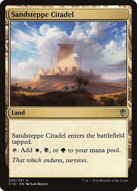 Sandsteppe Citadel, Magic card C16 320 — Commander 2016 set