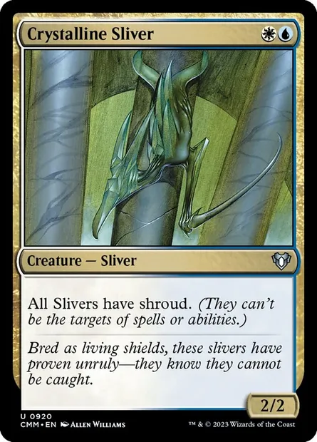 Crystalline Sliver, Magic card CMM 920 — Commander Masters set