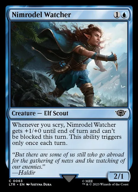 Nimrodel Watcher, Magic card LTR 63 — The Lord of the Rings: Tales of Middle-earth set