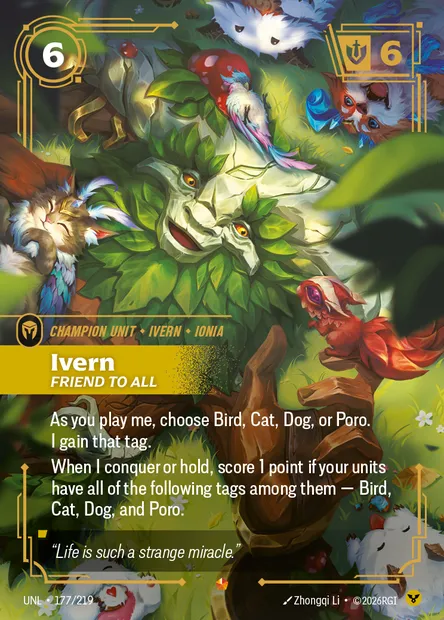 Ivern, Riftbound card UNL 177 — Unleashed set