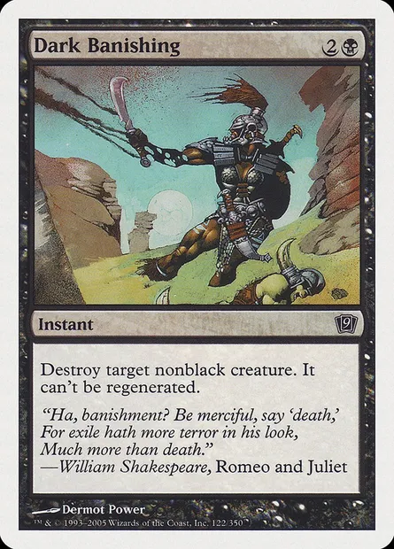 Dark Banishing, Magic card 9ED 122 — Ninth Edition set