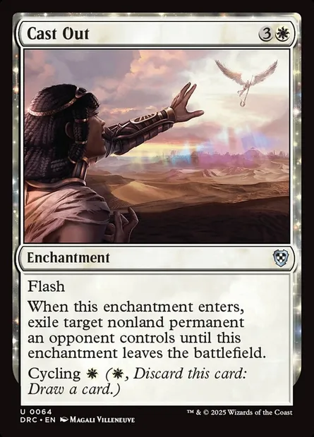 Cast Out, Magic card DRC 64 — Aetherdrift Commander set