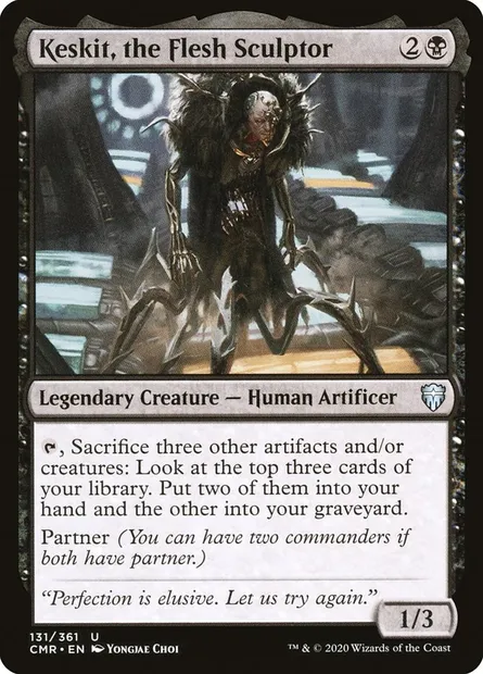 Keskit, the Flesh Sculptor, Magic card CMR 131 — Commander Legends set